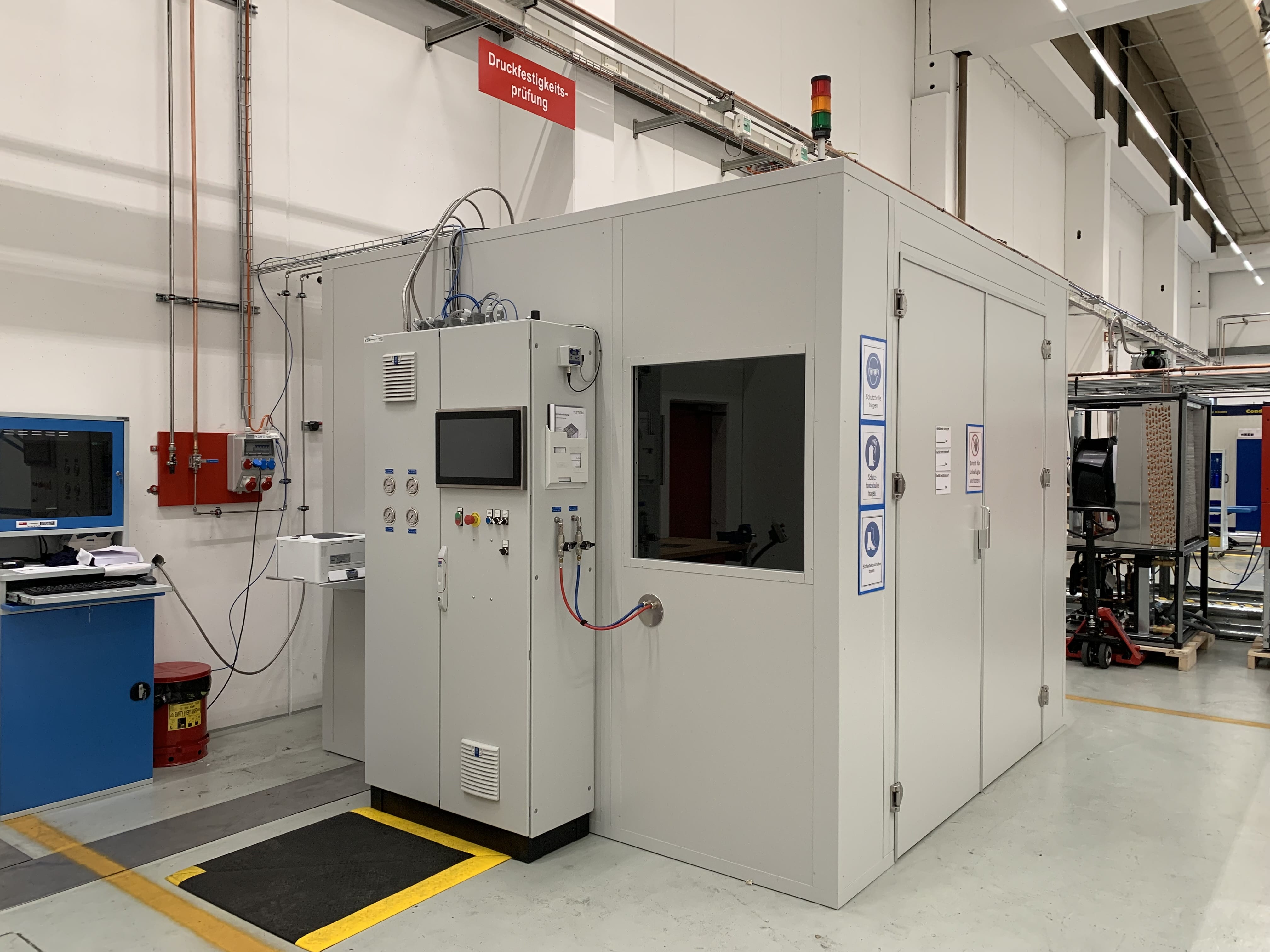 Hochdruckprüfstand für Wärmepumpen